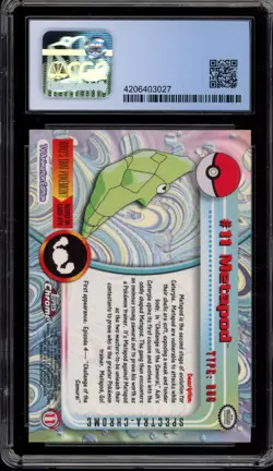 Pokemon Topps Chrome Metapod Spectra #11 CGC 8.5 - Image 2