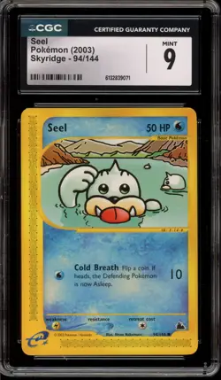Pokemon Seel Skyridge #94 CGC 9 Mint - Image 1