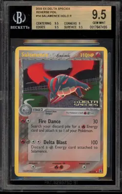 Pokemon Salamence EX Delta Species Reverse Holo Rare #14 BGS 9.5 - Image 1