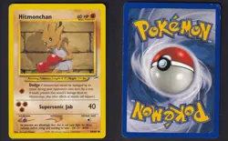 Hitmonchan 69/105 Common Neo Destiny Pokemon HP - Image 3