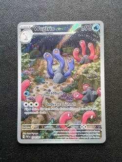 2024 Pokemon S&V Paldean Fates Wugtrio 224/091 Illustration Rare Holo NM - Image 1