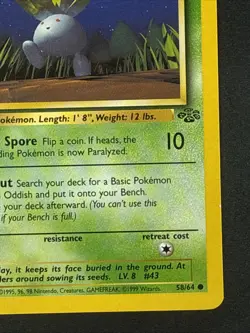 Pokemon TCG - Oddish 58/64 Lightly Played Common Jungle 1st Edition - Image 4