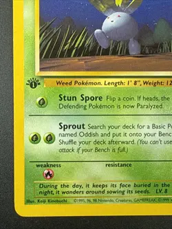 Pokemon TCG - Oddish 58/64 Lightly Played Common Jungle 1st Edition - Image 5