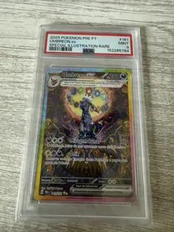 2025 POKEMON PORTUGUESE PRE PT-PRISMATIC EVOLUTIONS #161 UMBREON EX PSA 9 - Image 1