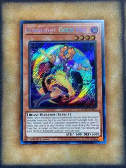 Yugioh Lunalight Gold Leo DUAD-EN005 Secret Rare 1st Ed NM - Image 1