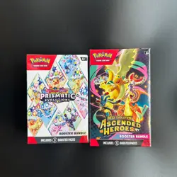 Pokemon Prismatic Evolutions Booster Bundle & Ascended Heroes Booster Bundle - Image 1