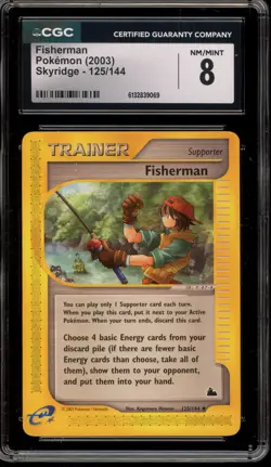 Pokemon Fisherman Skyridge #125 CGC 8 - Image 1