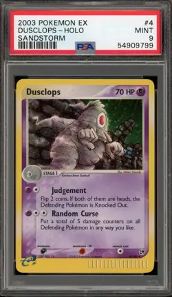 Pokemon Dusclops EX Sandstorm Holo Rare #4 PSA 9 Mint - Image 1