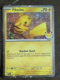 Pokemon TCG Pikachu 051 /162 Stamped 2026 Pokemon Day Promo 🍭Fart Swirl - Image 1