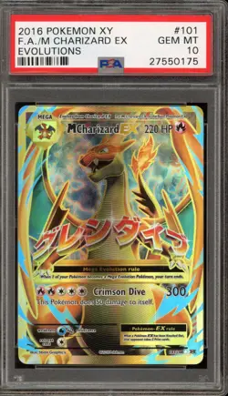 Pokemon M Charizard EX XY Evolutions Full Art #101 PSA 10 Gem Mint - Image 1