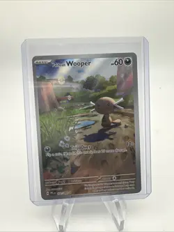 Paldean Wooper 2025 Pokemon Phantasmal Flames 102/094 Illustration Rare Holo - Image 1