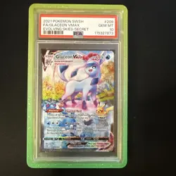 Pokemon Glaceon VMAX Evolving Skies Secret Rare Full Alt Art #209 PSA 10 - Image 2