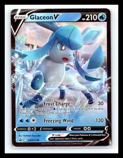💥 Glaceon V Promo SWSH: Sword & Shield Promo SWSH196 Pokemon TCG HOLO - Image 1