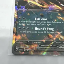 Houndoom ex 134/197 Sv03 Pokemon TCG: Obsidian Flames Holo - Image 3