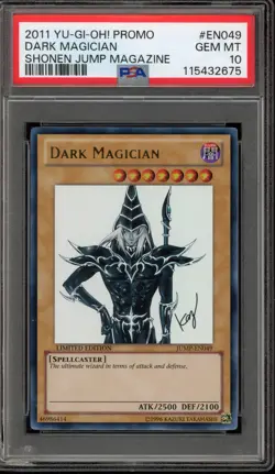 Yu-Gi-Oh! Dark Magician Shonen Jump Magazine Promo JUMP-EN049 PSA 10 Gem Mint - Image 1