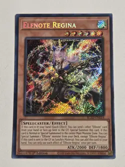 Elfnote Regina BLZD-EN014 Secret Rare Yugioh Blazing Dominion +6 FREE BONUS! - Image 1