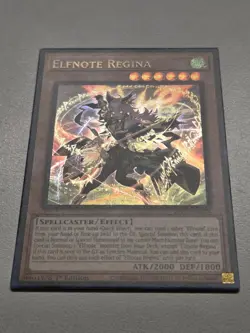 Elfnote Regina BLZD-EN014 Secret Rare Yugioh Blazing Dominion +6 FREE BONUS! - Image 2