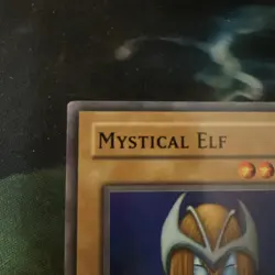 Yugioh Mystical Elf Legend of Blue Eyes 1st Edition Super LOB-062 LP NA Print - Image 4