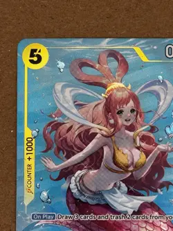 One Piece CCG Shirahoshi OP03-116 UC Rare Art Holo Foil English - Image 3