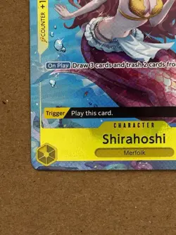 One Piece CCG Shirahoshi OP03-116 UC Rare Art Holo Foil English - Image 4
