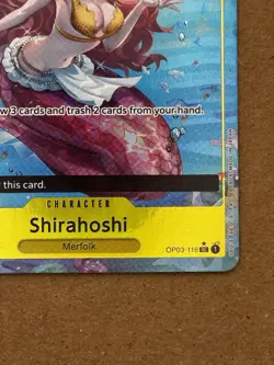 One Piece CCG Shirahoshi OP03-116 UC Rare Art Holo Foil English - Image 5