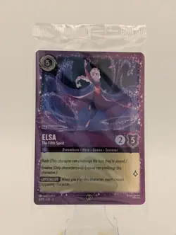 SEALED! Disney Lorcana Elsa The Fifth Spirit 6/P3 Glitter Foil Promo Sealed - Image 1
