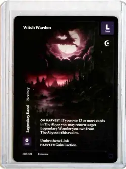 2025 WONDERS OF THE FIRST- WITCH WARDEN- PAPER MYTHIC 69/401 - Image 1