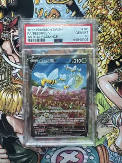 Pokemon Beedrill v Astral Radiance Holo Ultra Rare Card 161/189 PSA 10 English - Image 1