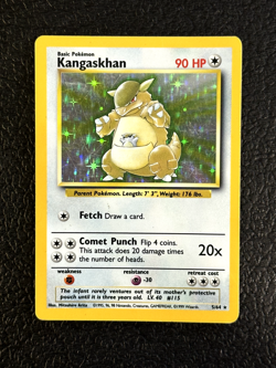Kangaskhan 5/64 Holo Rare ERROR No Set Symbol Jungle Misprint Pokemon Card LP - Image 1