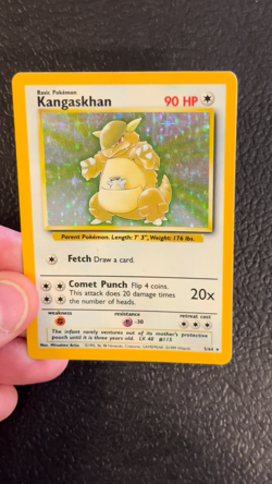 Kangaskhan 5/64 Holo Rare ERROR No Set Symbol Jungle Misprint Pokemon Card LP - Image 2