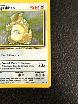 Kangaskhan 5/64 Holo Rare ERROR No Set Symbol Jungle Misprint Pokemon Card LP - Image 4