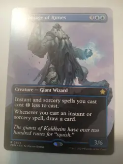 Archmage Of Runes Borderless Variant Art Magic The Gathering Card Mint - Image 1