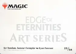 Syr Vondam, Sunstar Exemplar Art Card (Gold-Stamped Signature) Art Series: Edge - Image 2