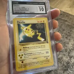 1999 Pikachu Black Star Promo #4 Pokemon Card WB the First Movie CGC 10 - Image 4