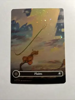 Plains (0367) (Borderless) (Galaxy Foil) Edge of Eternities MTG Plus Bonus Card! - Image 1