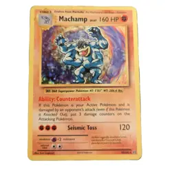 Pokemon Machamp Holo Rare Card 59/108 Evolutions 2016 LP - Image 1