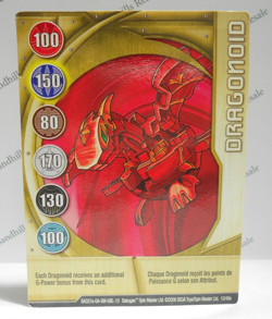 Bakugan Card - Dragonoid - Gold Gate Card - BA357a - 10/48e - 2008 - Image 1