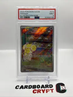 Pokemon Fidough 213/198 SV01 Illustration Rare Holo PSA 9 English 2023 Card - Image 1