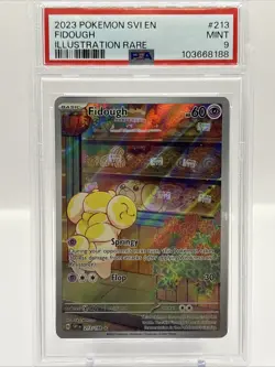 Pokemon Fidough 213/198 SV01 Illustration Rare Holo PSA 9 English 2023 Card - Image 2