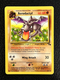 Aerodactyl - 16/62 - Pokemon Fossil Unlimited Rare Card WOTC NM - Image 1