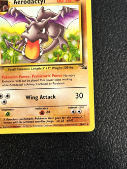Aerodactyl - 16/62 - Pokemon Fossil Unlimited Rare Card WOTC NM - Image 3