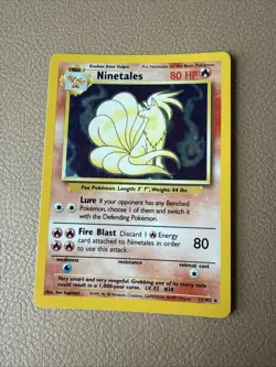 Ninetales 12/102 Holo Base Set 1999 WOTC Pokemon Card - Image 1