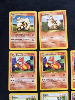 Pokemon Base Set 23 Card Lot Including Arcanine, Charmeleon, Haunter - Image 3