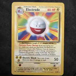 Electrode - 21/102 - Pokemon Base Set Unlimited Rare Card WOTC NM/VLP - Image 1