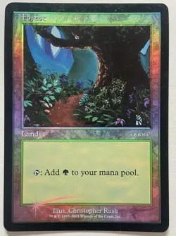 Magic The Gathering MTG FOREST 2001 Arena Promo Beta Art Card! - Image 1