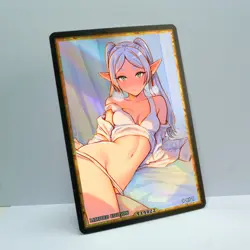 FRIEREN Waifu Anime Card LIMITED 1/1 Custom TCG Holo Goddess Story ACG T14822 - Image 2