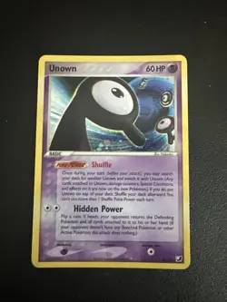 Pokemon TCG Unown R/28 Unseen Forces Holo Card - Image 1
