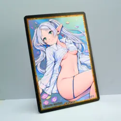 FRIEREN Waifu Anime Card LIMITED 1/1 Custom TCG Holo Goddess Story ACG T14821 - Image 2