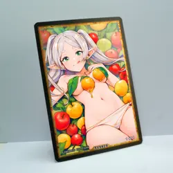 FRIEREN Waifu Anime Card LIMITED 1/1 Custom TCG Holo Goddess Story ACG T14820 - Image 2