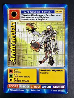 Digimon Andromom Tb-08 Taco Bell Promo Card LP - Image 2